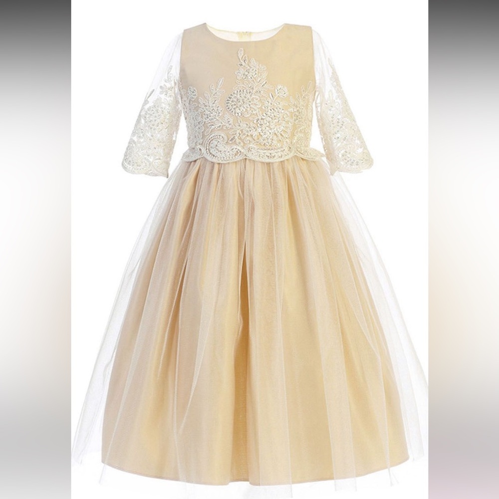 SWEET KIDS U.S.A. - CHAMPAGNE DRES